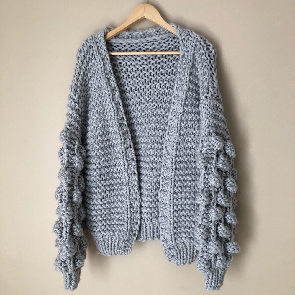 Gray pomegranate Cardigan - Picture 8 of 11